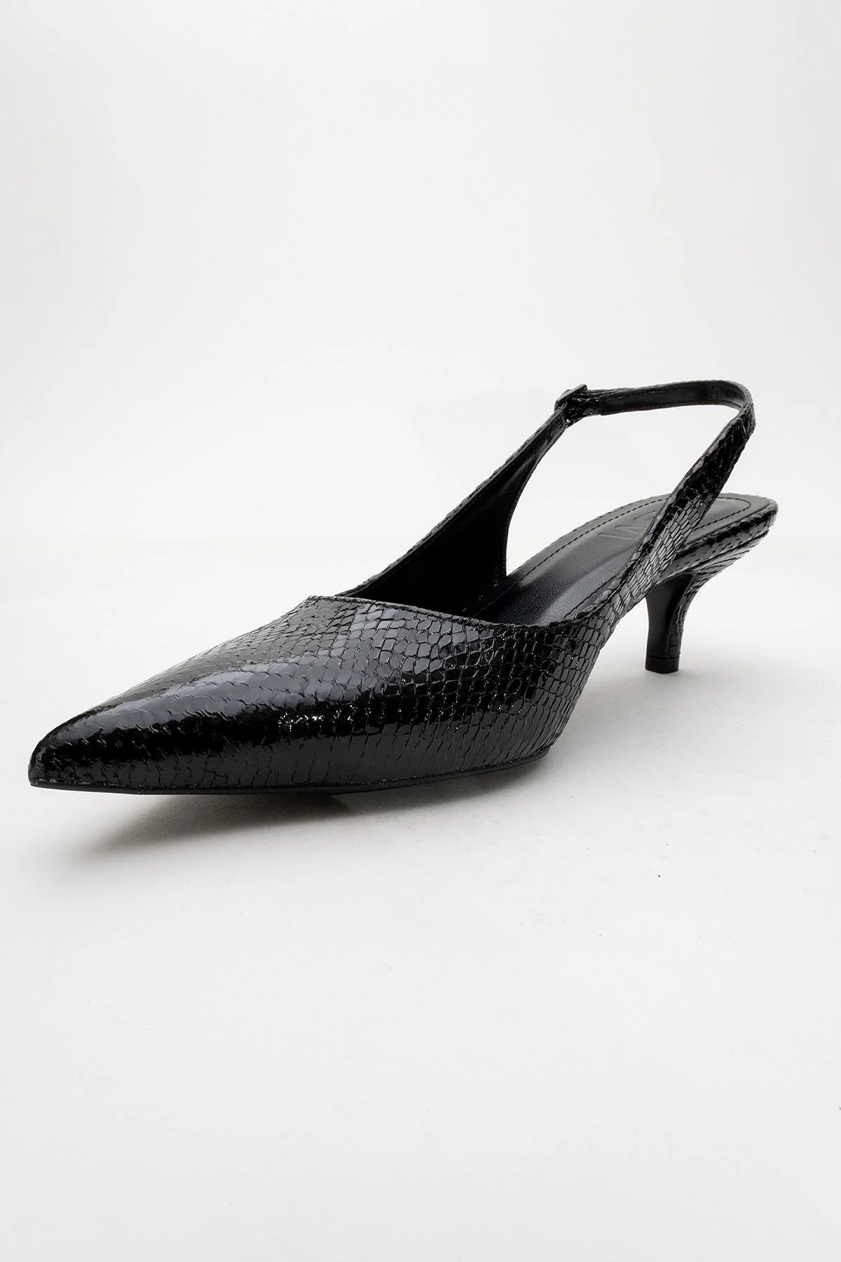 Value - Black Patterned Heeled Shoe (Women) - Image 3