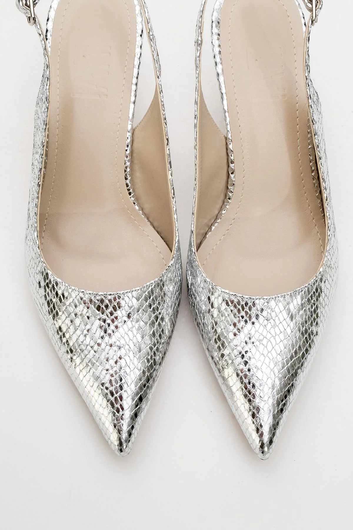 Value - Silver Patterned Heeled Shoe (Women) - Image 5