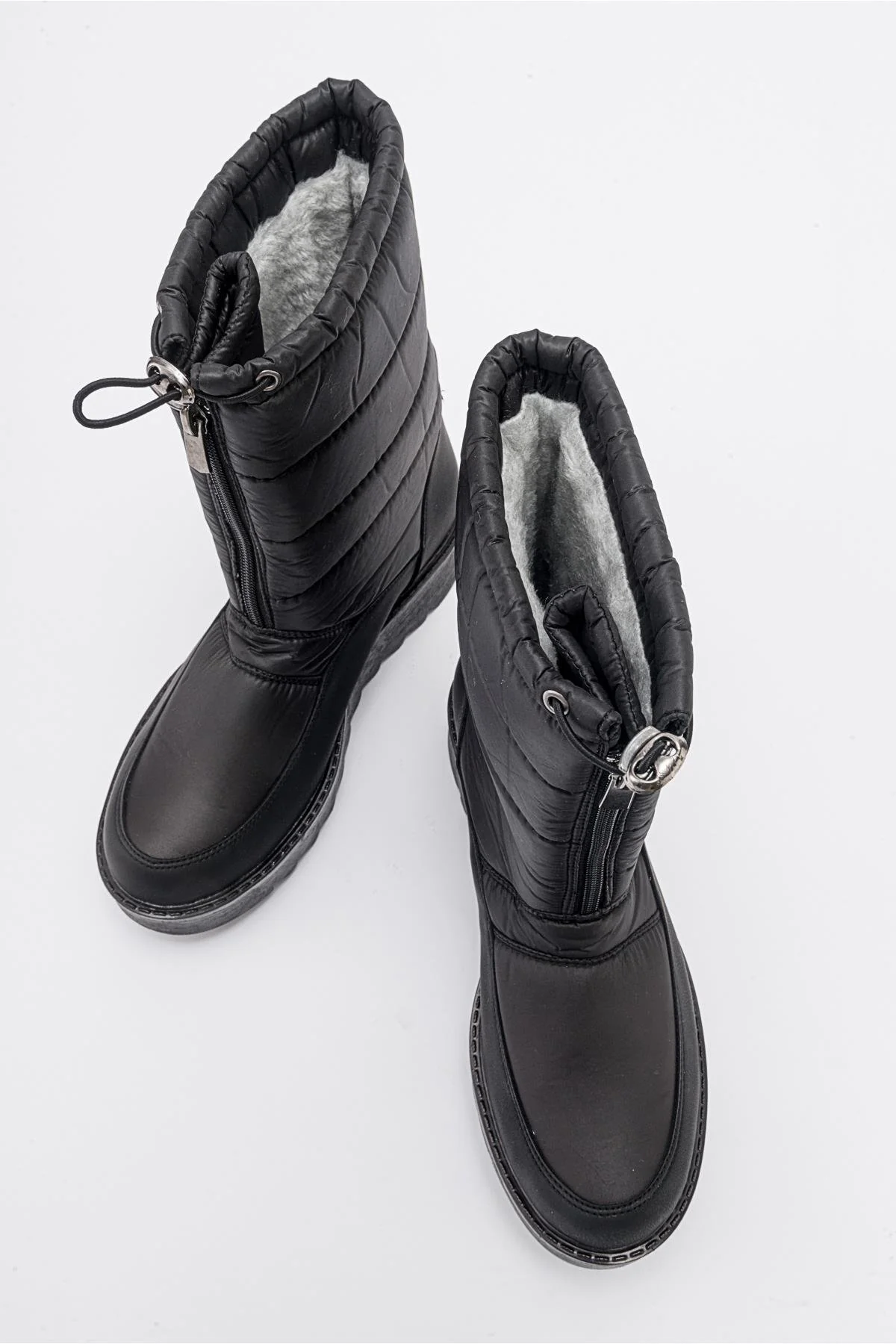 Vay - Black Zip-Up Snow Boot (Women) - Image 2