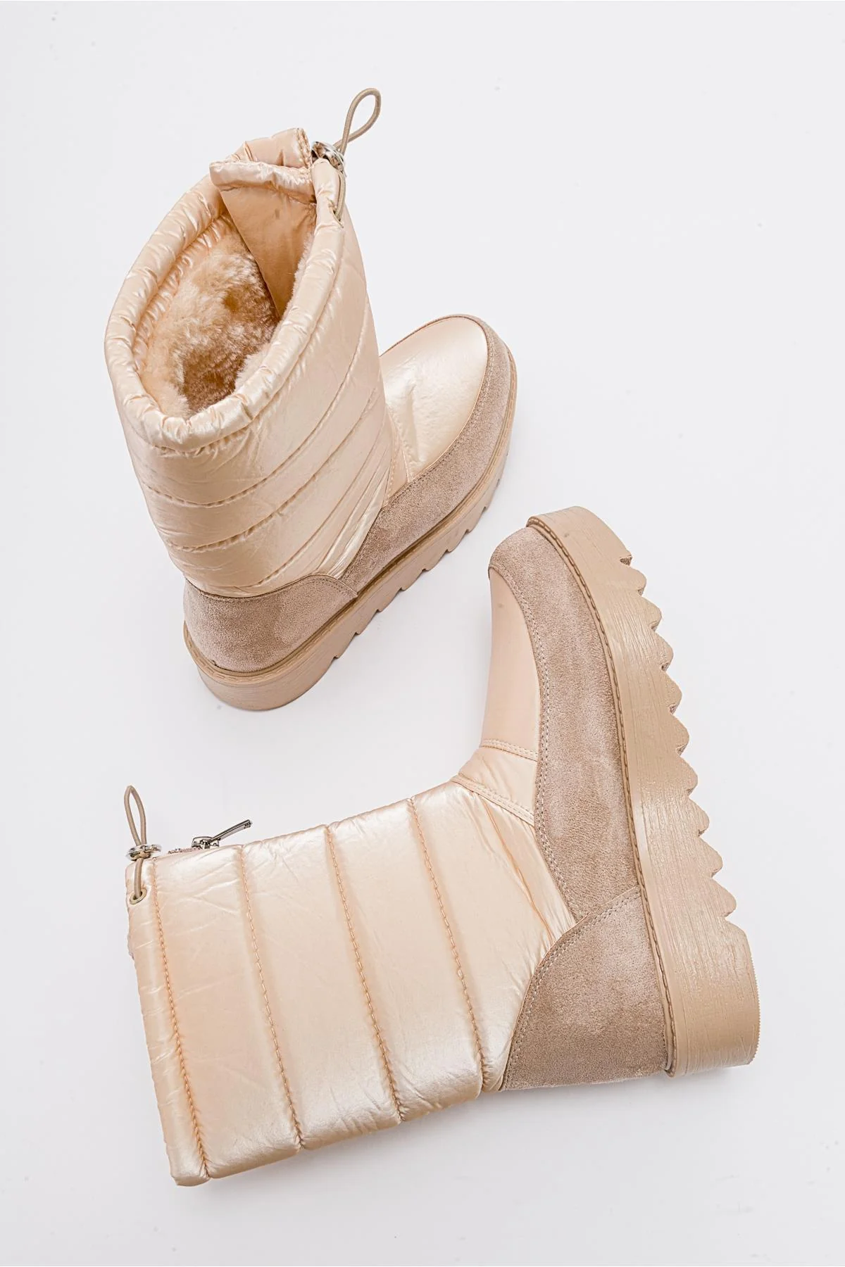 Vay - Nude Zip-Up Snow Boot (Women) - Image 3