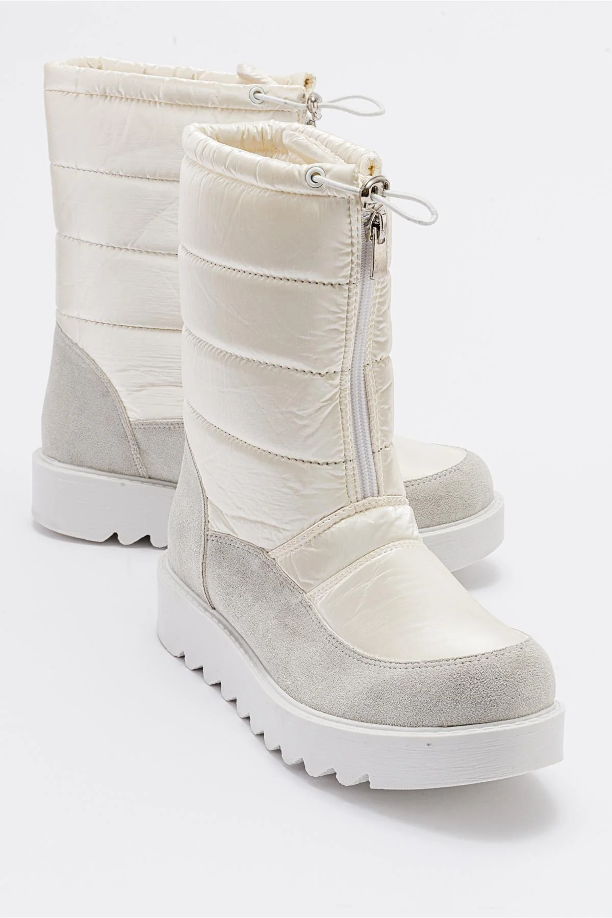 Vay - White Zip-Up Snow Boot (Women)