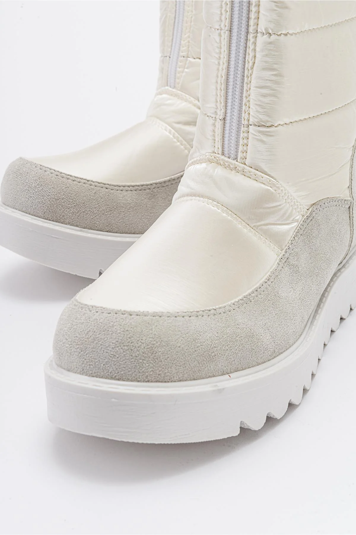 Vay - White Zip-Up Snow Boot (Women) - Image 5