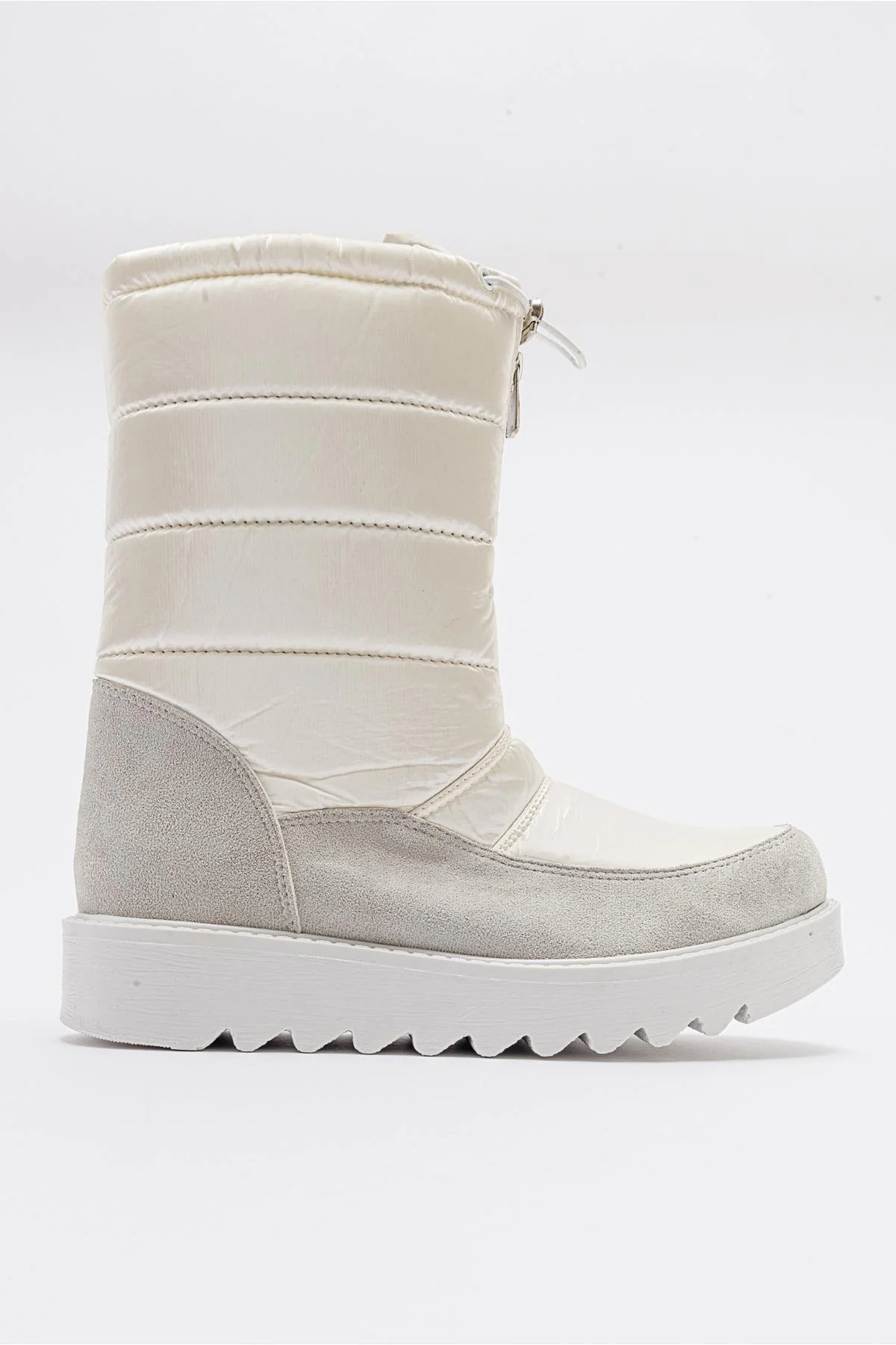 Vay - White Zip-Up Snow Boot (Women) - Image 6