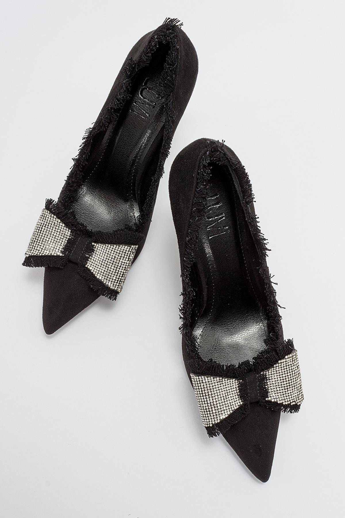 Vegas - Black Heeled Shoe (Women) - Image 3