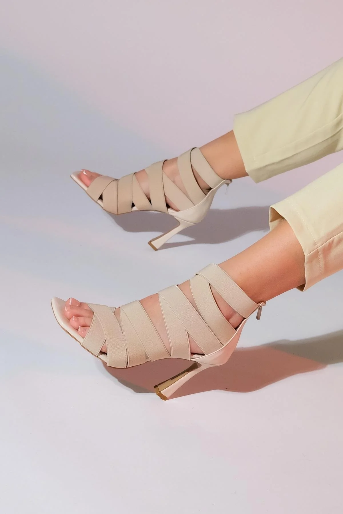Vejle - Beige Open-Toe Stiletto (Women) - Image 4