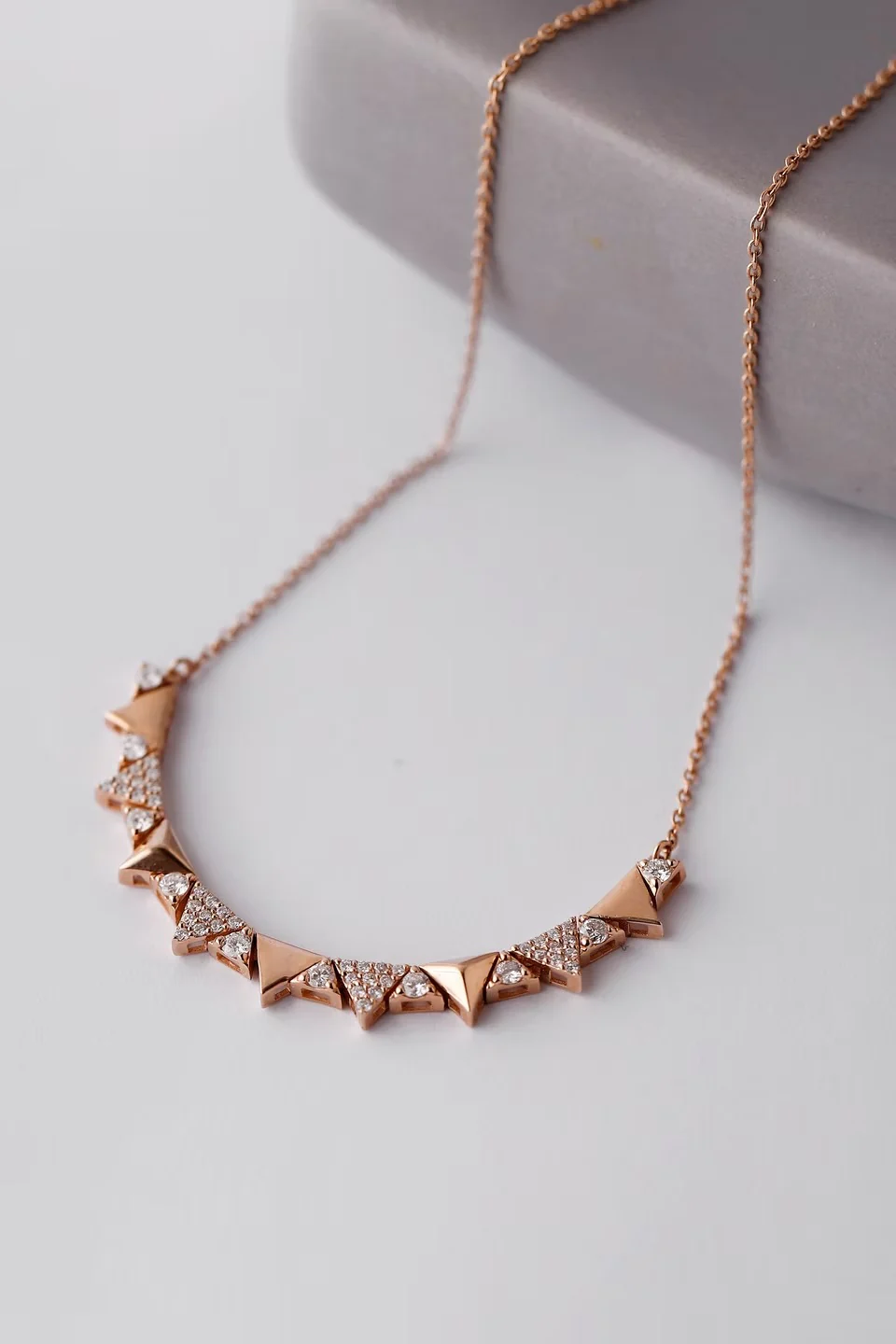 Velmira 14K Gold Round Cut Diamond Necklace – 0.60 Ct Natural Diamond