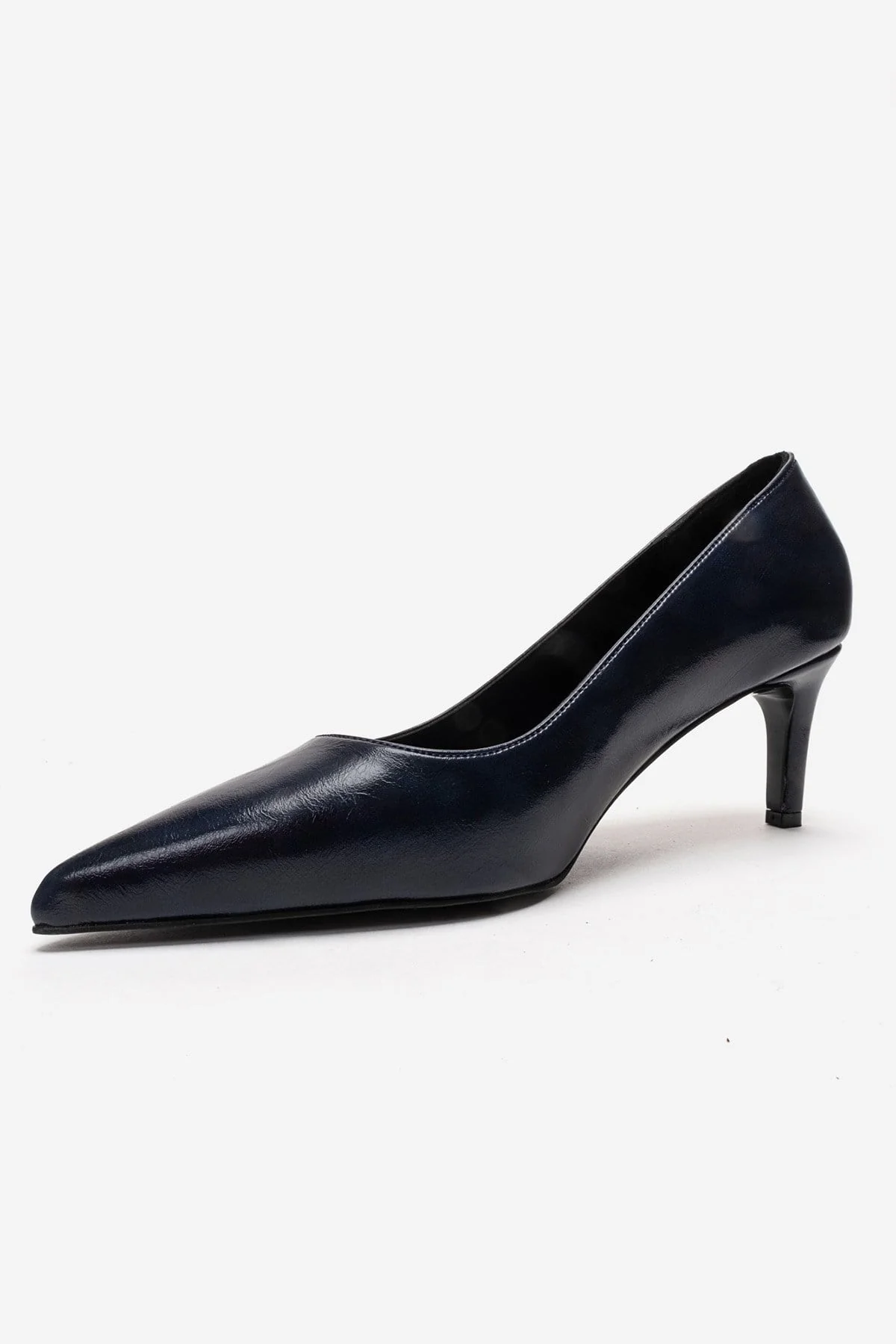 VELMIRA - Navy Genuine Leather Stiletto Pump (Women) - Image 6