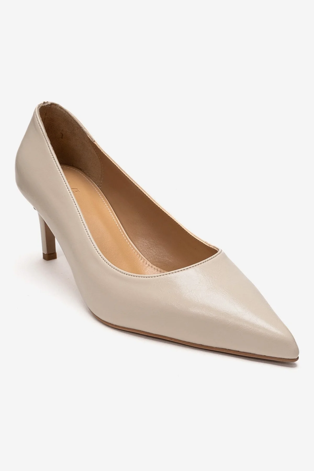 VELMIRA - Off-White Genuine Leather Stiletto Pump (Women) - Image 3
