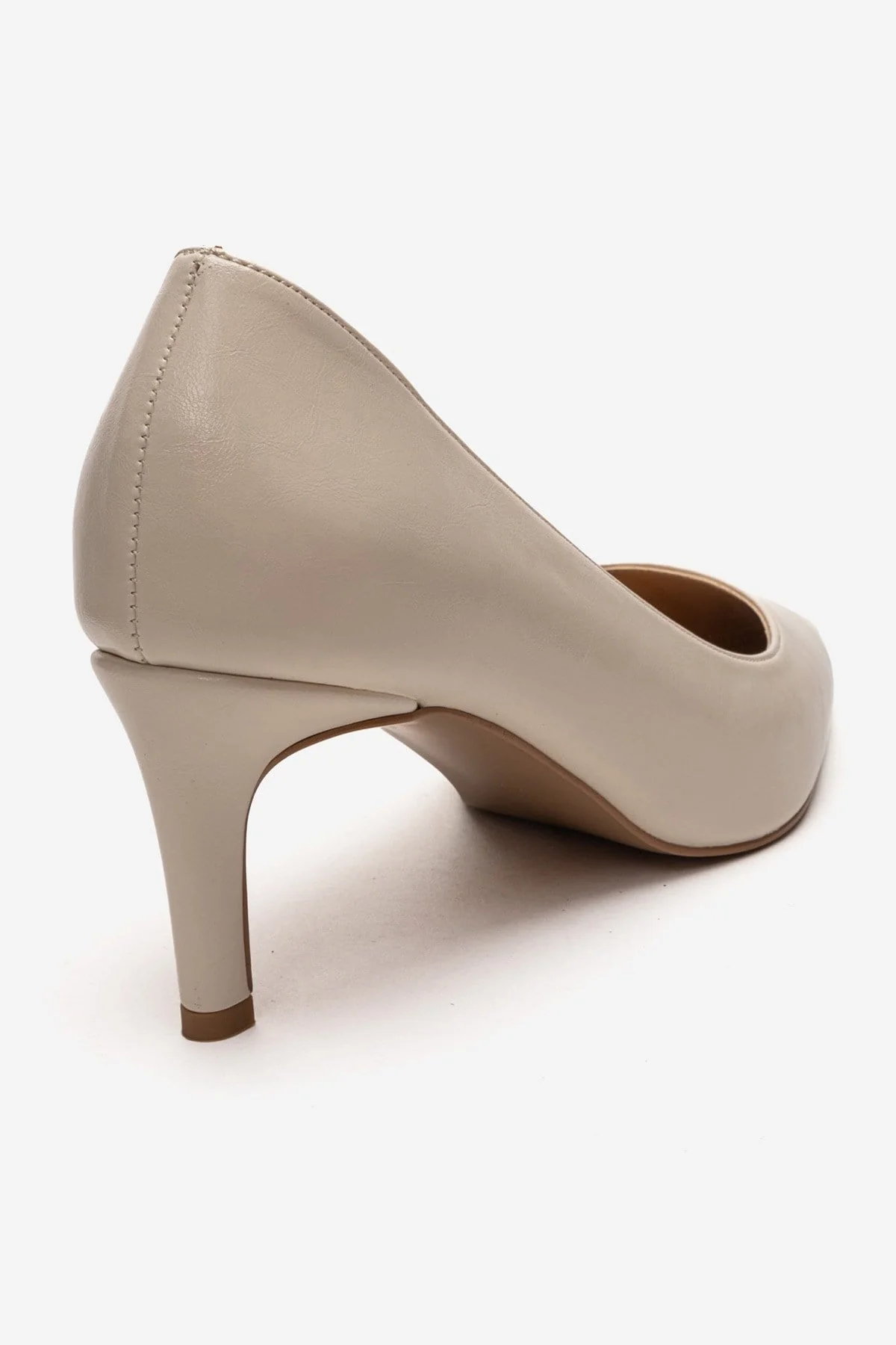 VELMIRA - Off-White Genuine Leather Stiletto Pump (Women) - Image 5
