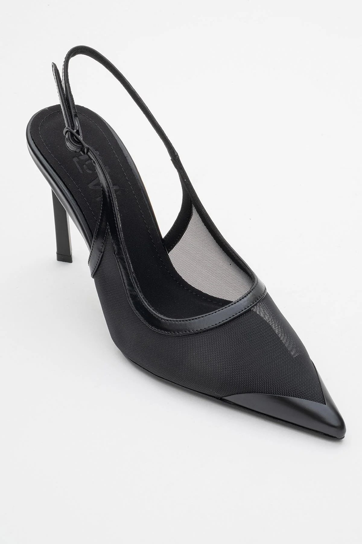 Venas - Black Mesh Slingback Stiletto (Women) - Image 3