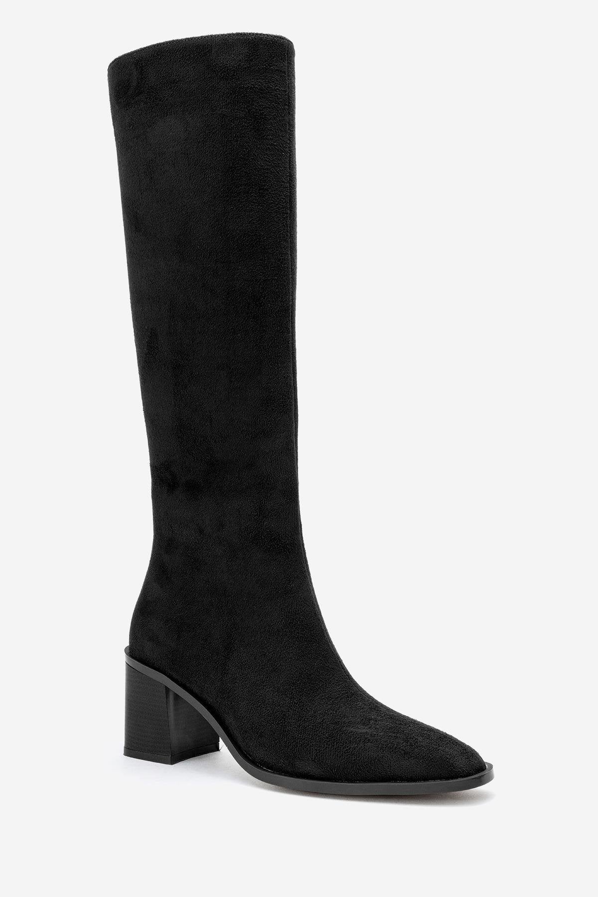 Venia - Black Block Heel Boot (Women) - Image 3