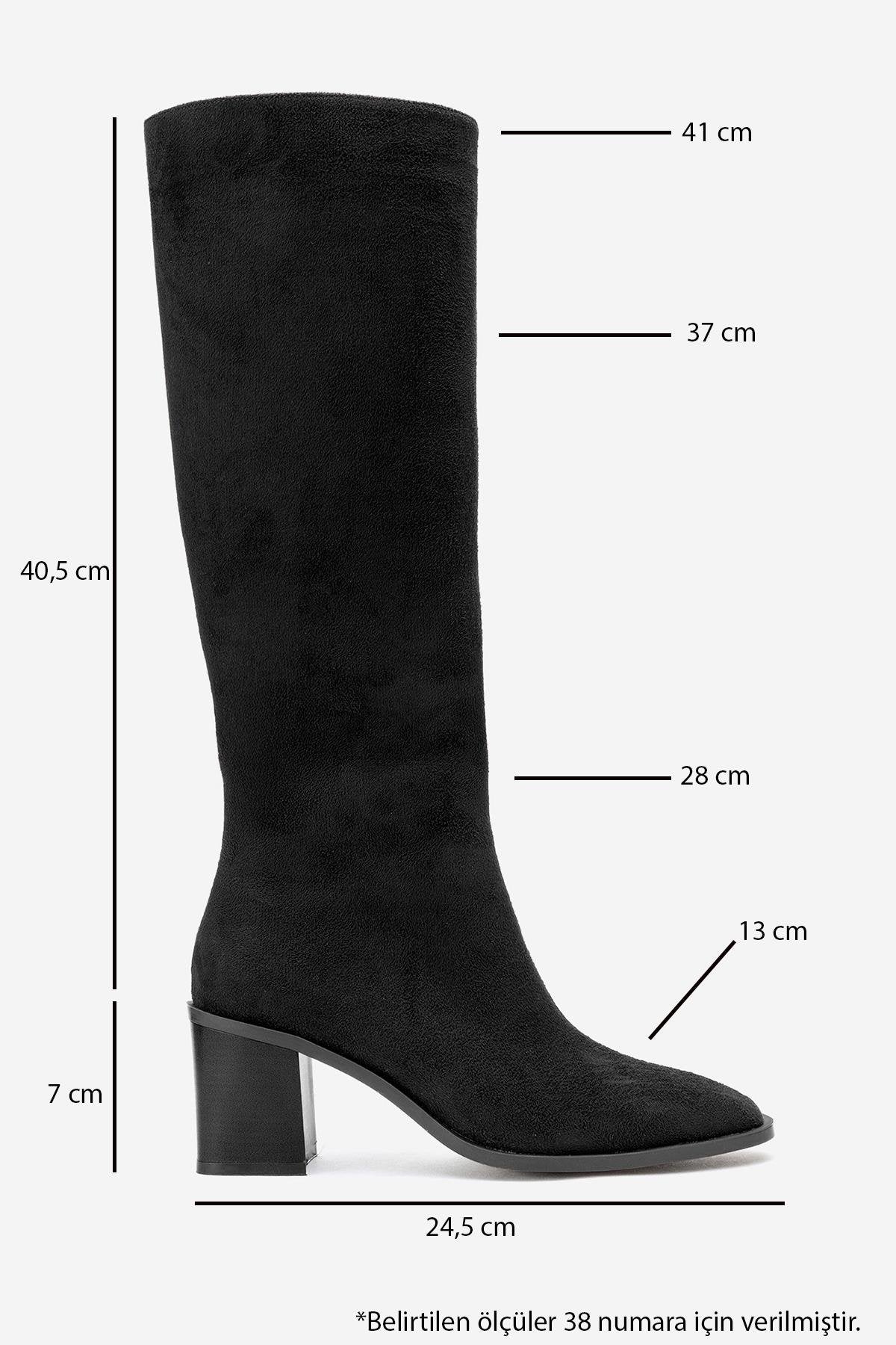 Venia - Black Block Heel Boot (Women) - Image 6