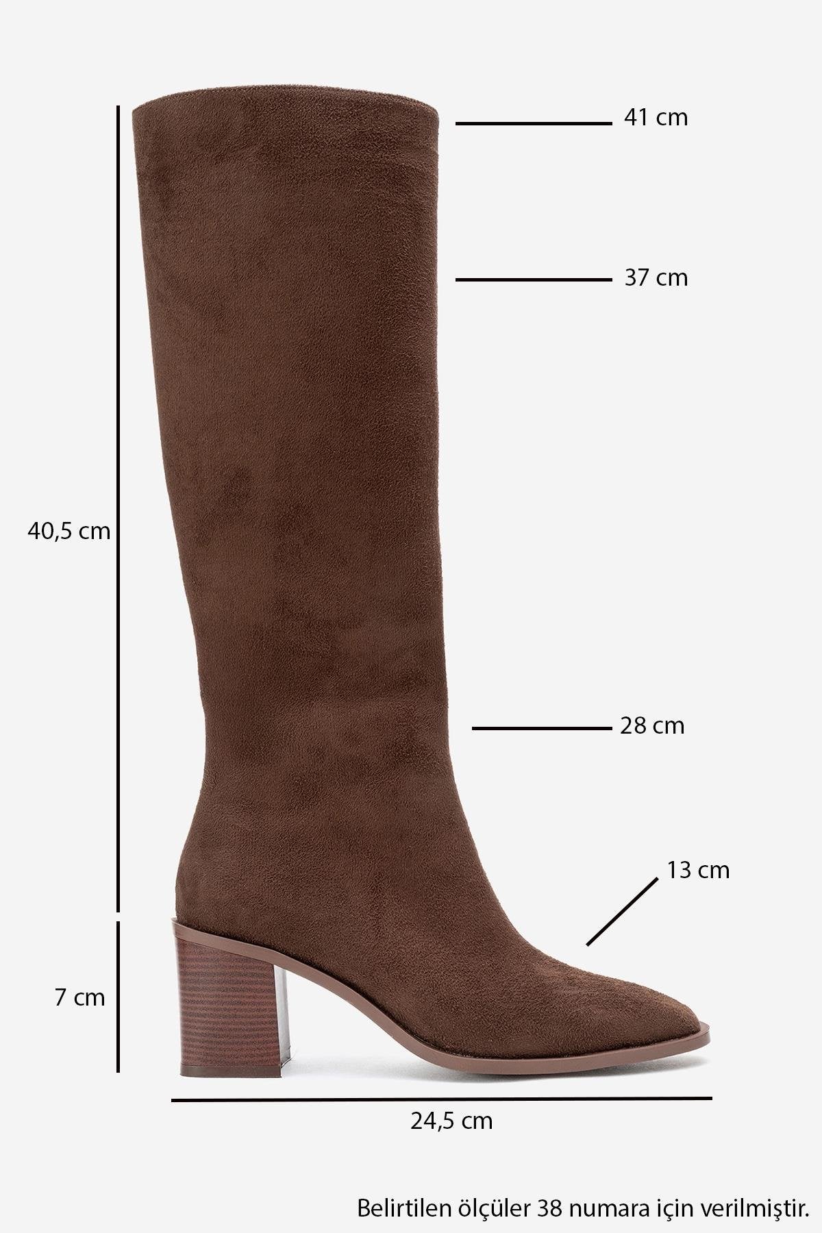 Venia - Brown Block Heel Boot (Women) - Image 6