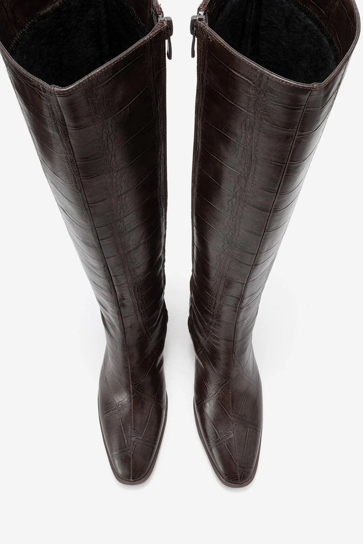 Venia - Brown Block Heel Knee-High Boot (Women) - Image 2