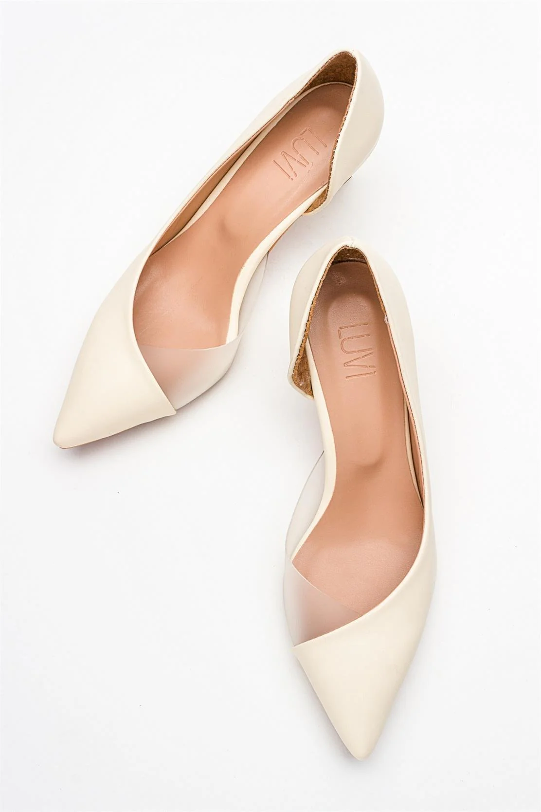 Vera Cream Glitter Pointed Toe Pump (Women) - Image 4