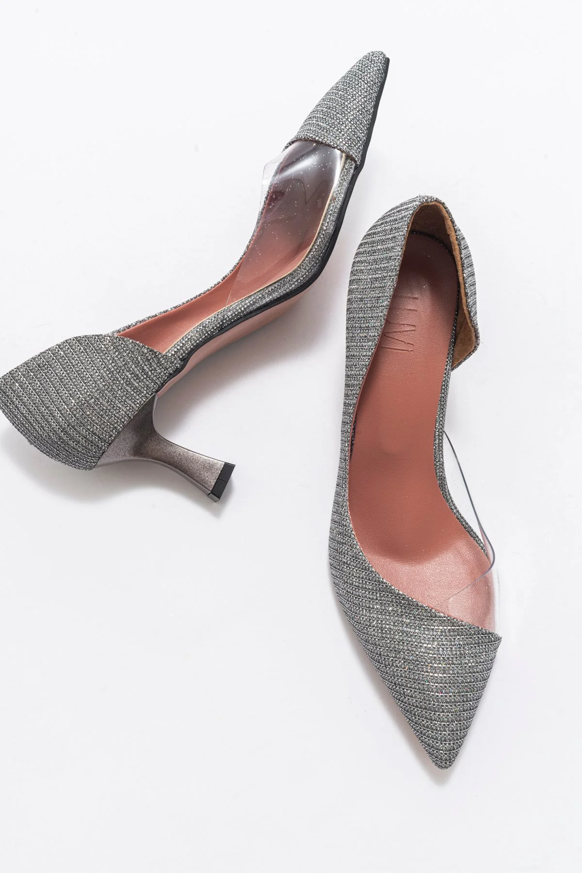 Vera Platinum Glitter Pointed Toe Pump (Women) - Image 2