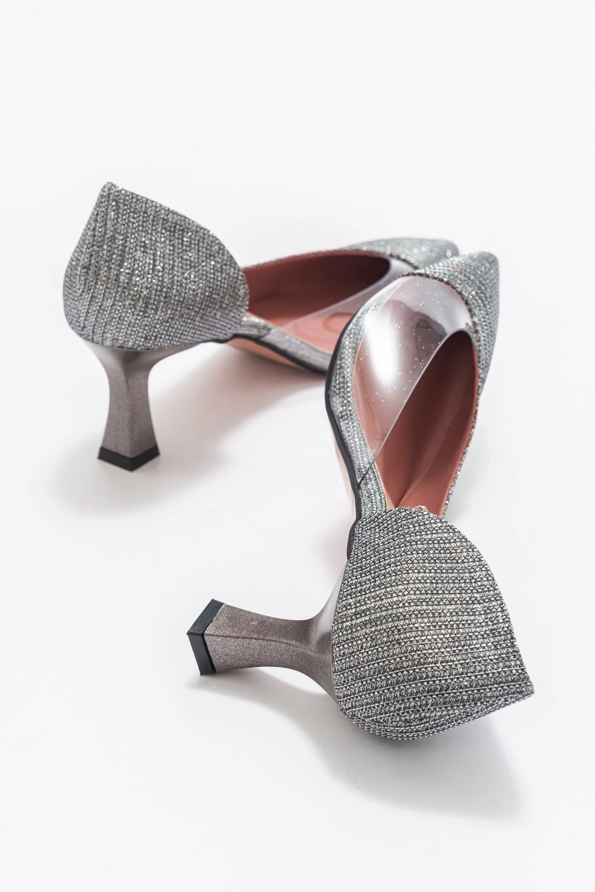 Vera Platinum Glitter Pointed Toe Pump (Women) - Image 4