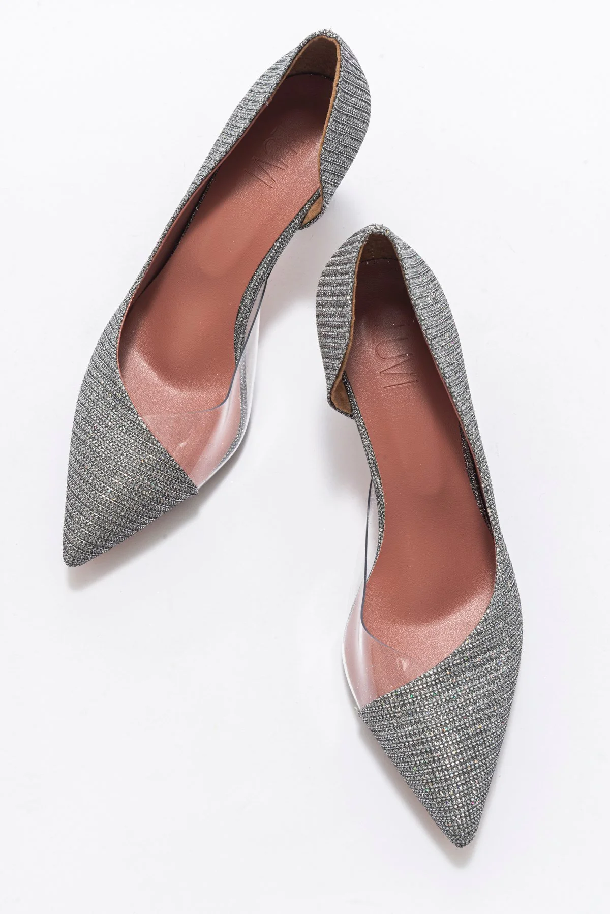 Vera Platinum Glitter Pointed Toe Pump (Women) - Image 5