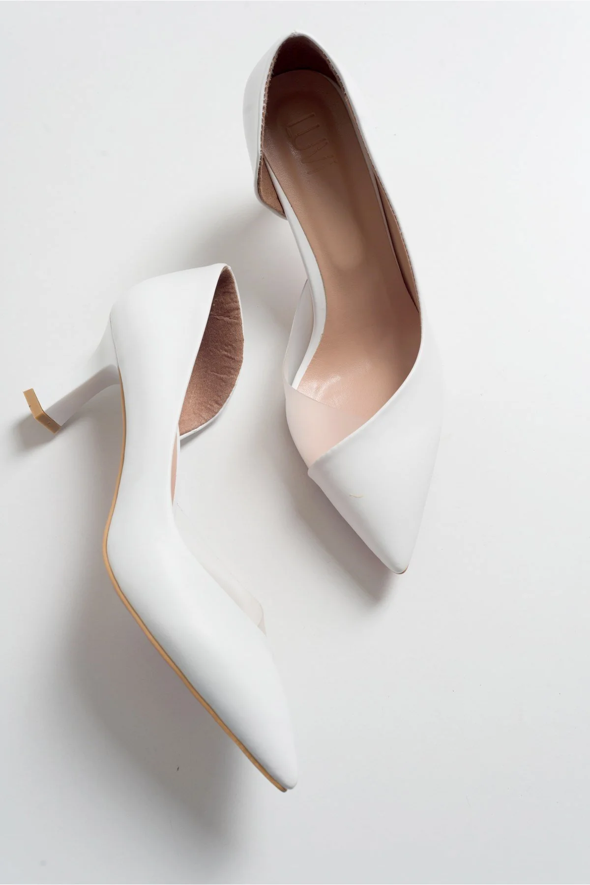 Vera White Pointed Toe Pump (Women) - Image 2