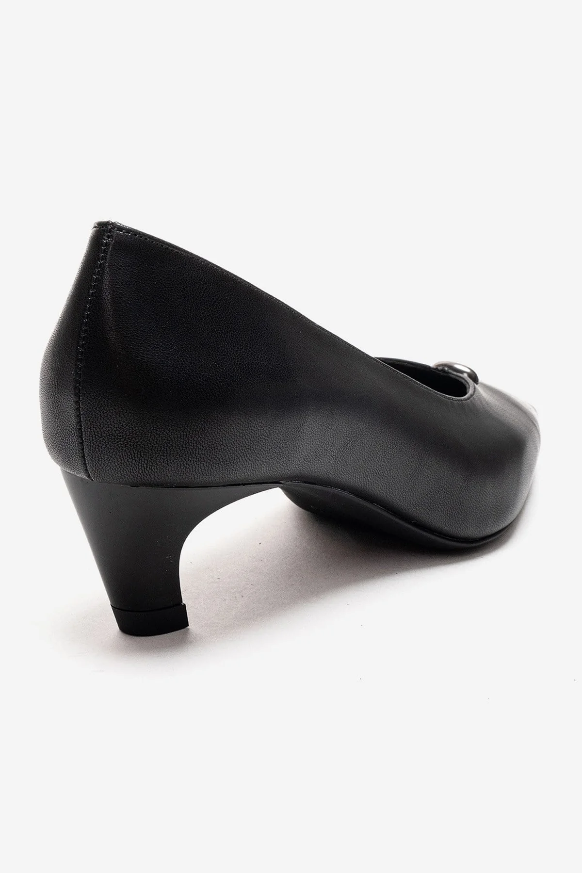 VERSAY - Black Pointed Toe Kitten Heel Pump (Women) - Image 5