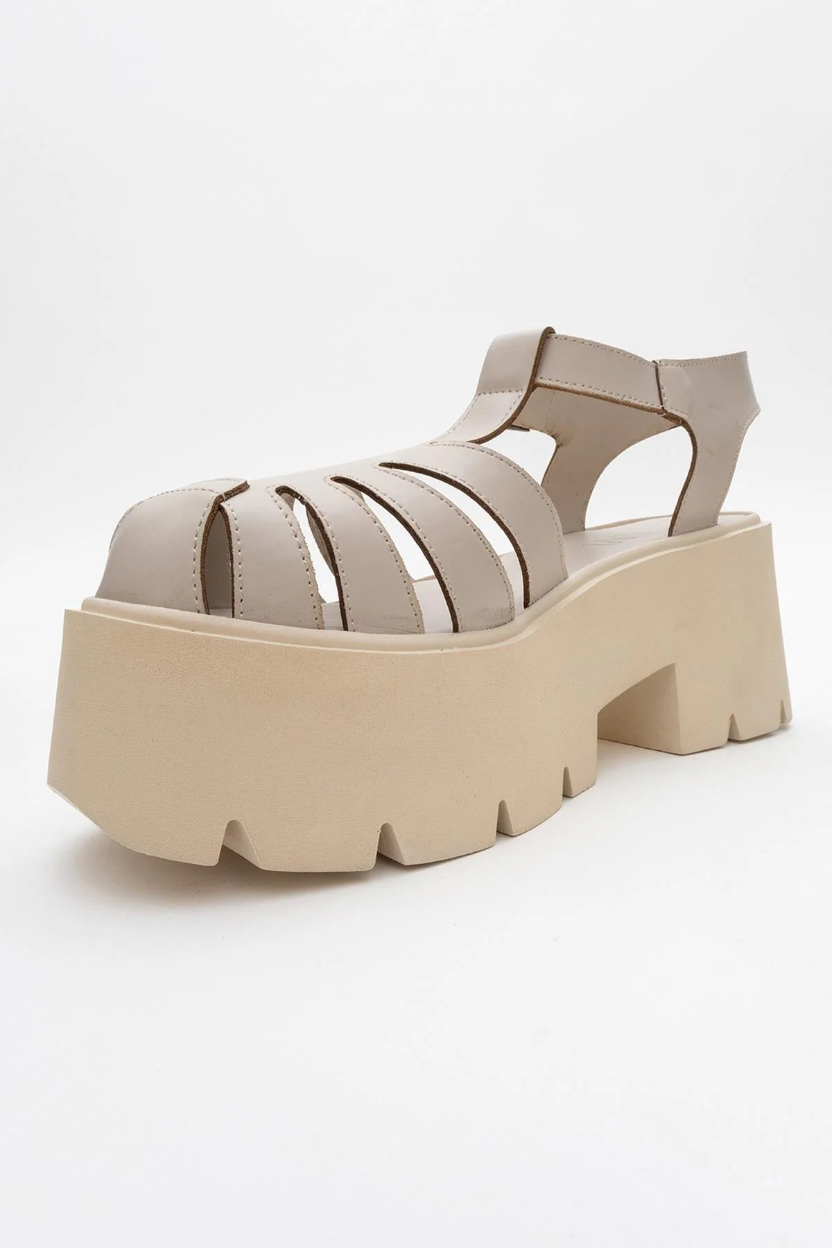 Verua - Beige Platform Sandal (Women) - Image 4
