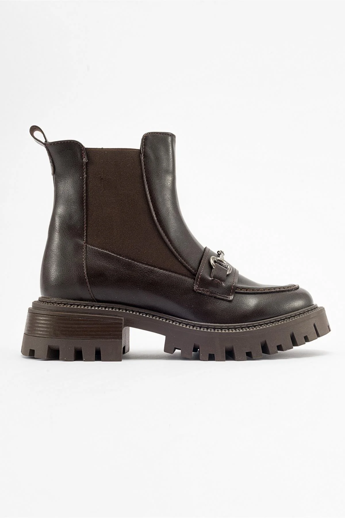 Vesper Brown Buckled Chelsea Boot (Women) - Image 6