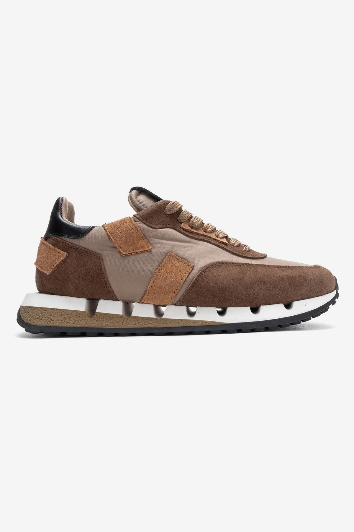 VIAN - Beige Brown Genuine Leather Sneaker (Women) - Image 6
