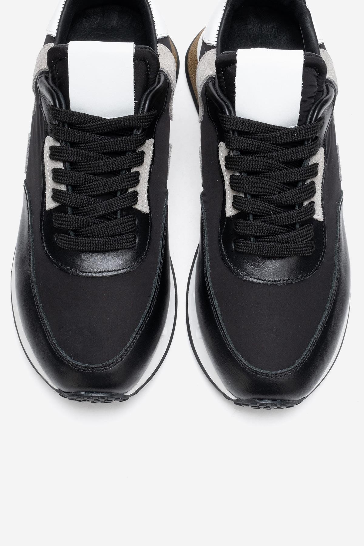 VIAN - Black Genuine Leather Sneaker (Women) - Image 2