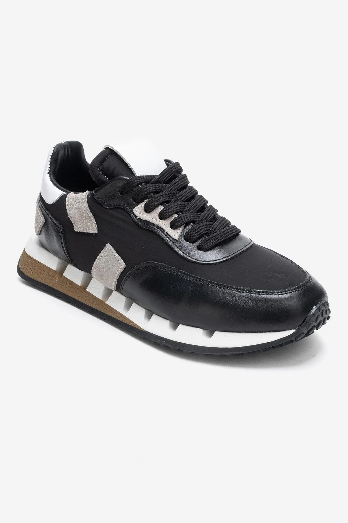 VIAN - Black Genuine Leather Sneaker (Women) - Image 3