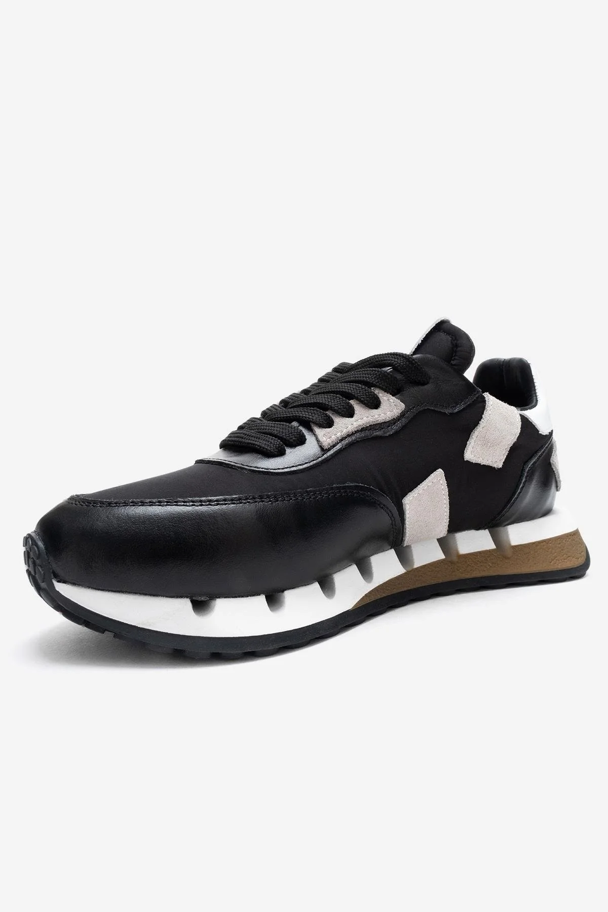 VIAN - Black Genuine Leather Sneaker (Women) - Image 4