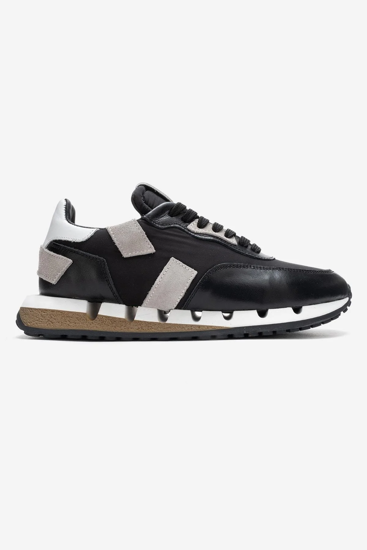 VIAN - Black Genuine Leather Sneaker (Women) - Image 6