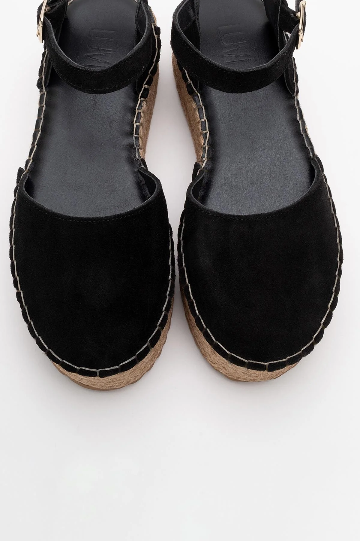 Viba - Black Suede Leather Espadrilles (Women) - Image 2