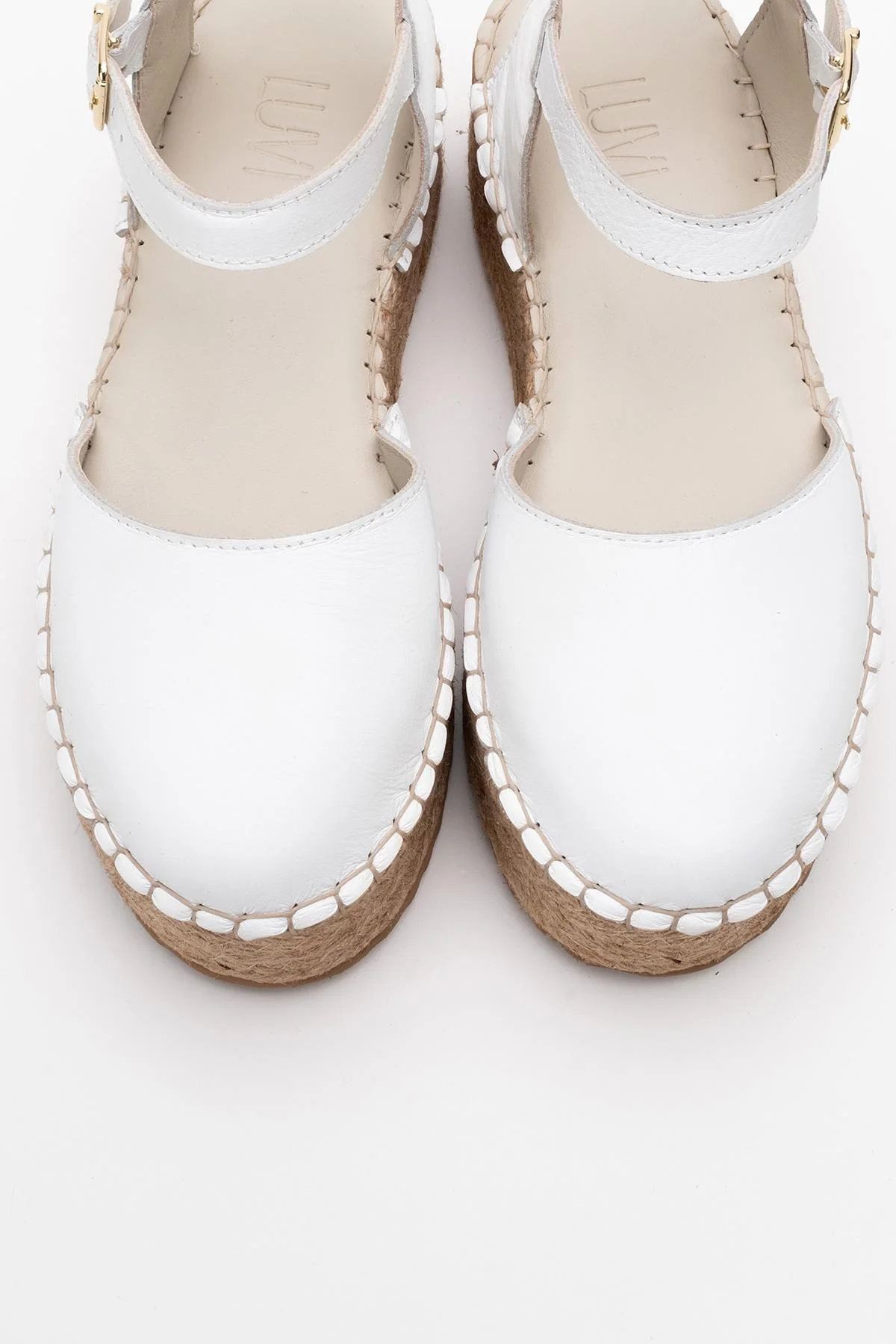 Viba - White Leather Espadrilles (Women) - Image 2
