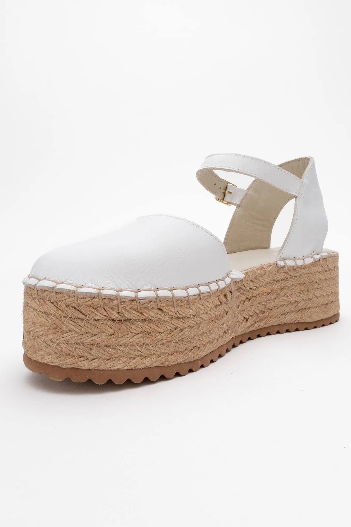 Viba - White Leather Espadrilles (Women) - Image 3