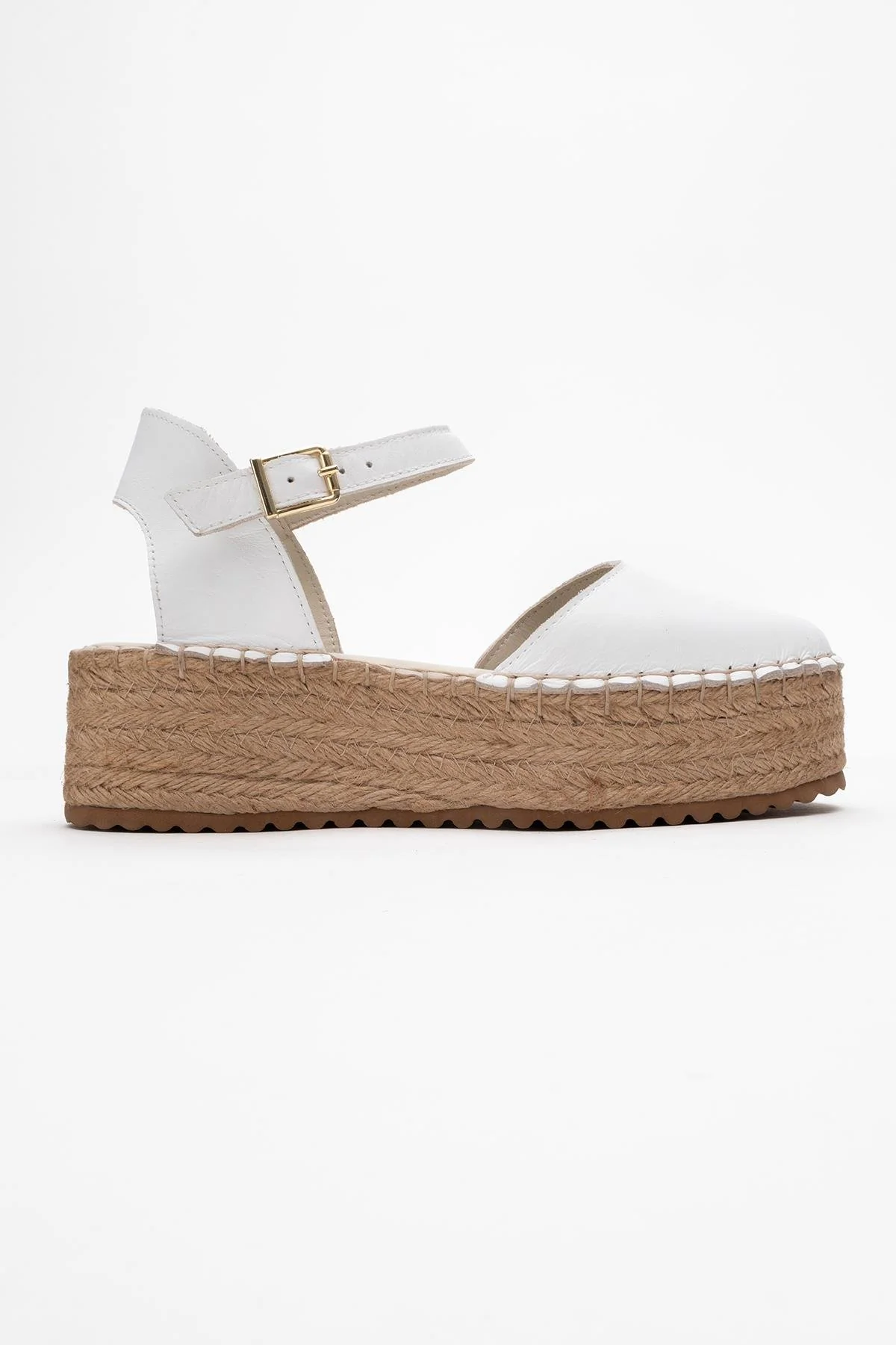 Viba - White Leather Espadrilles (Women) - Image 5