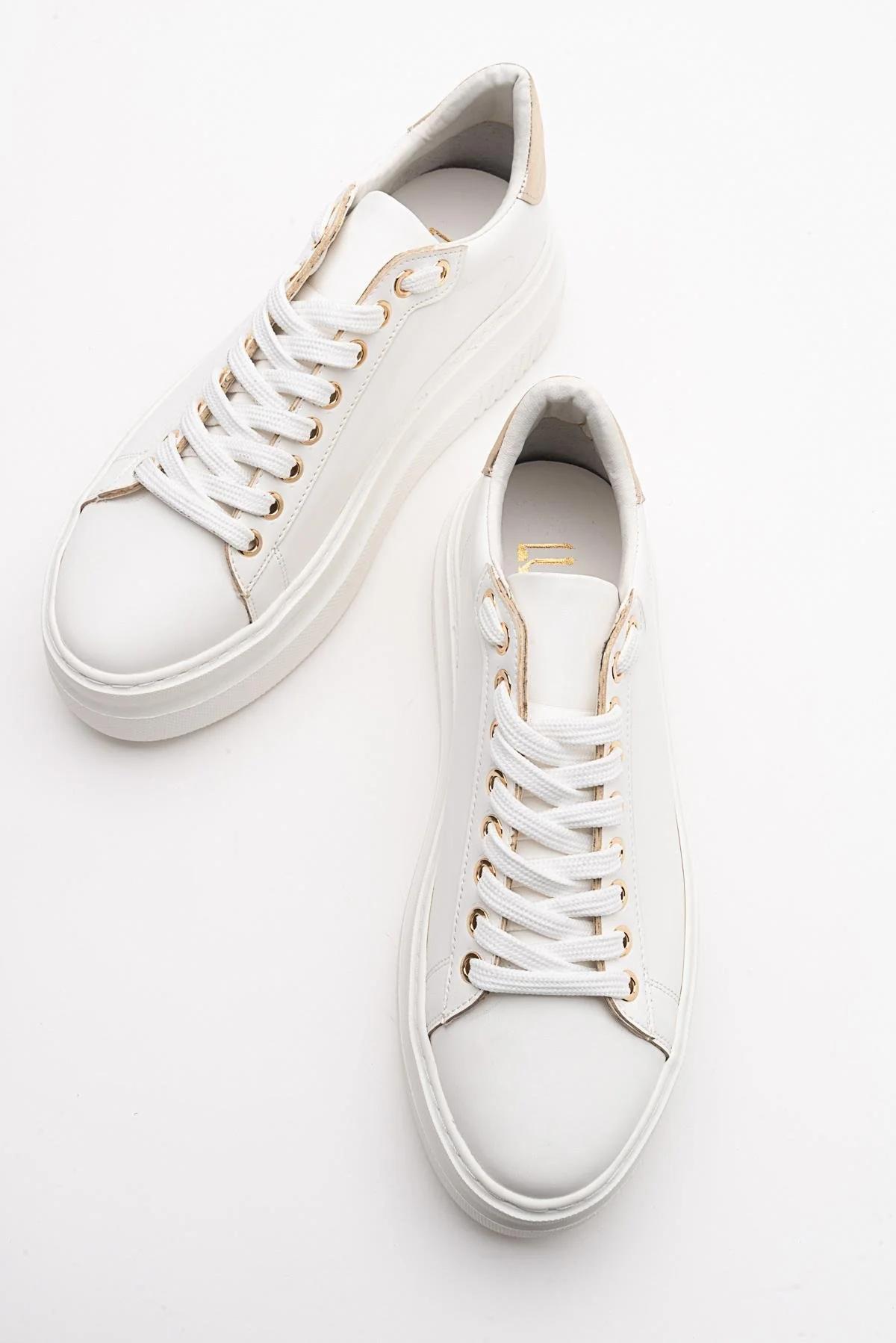 Violette - White Platform Sneakers - Image 2