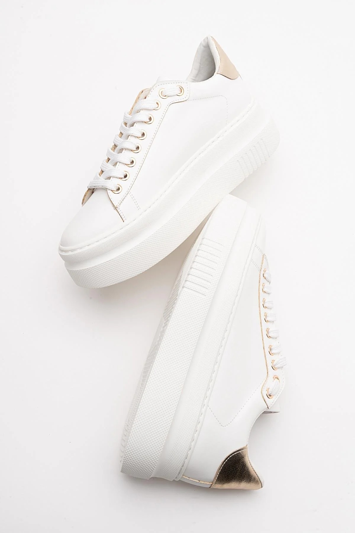 Violette - White Platform Sneakers - Image 5
