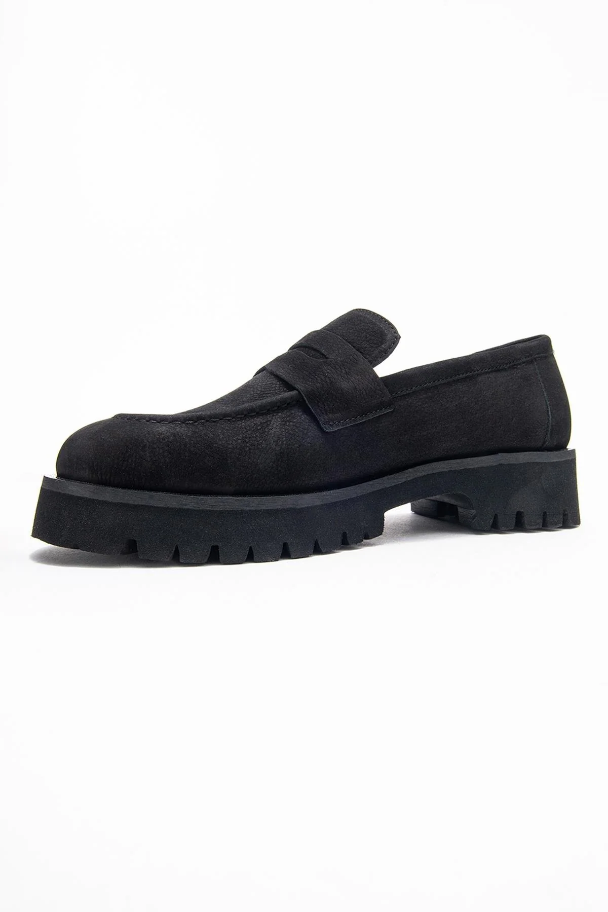 Vionel - Black Nubuck Genuine Leather Loafer (Women) - Image 4