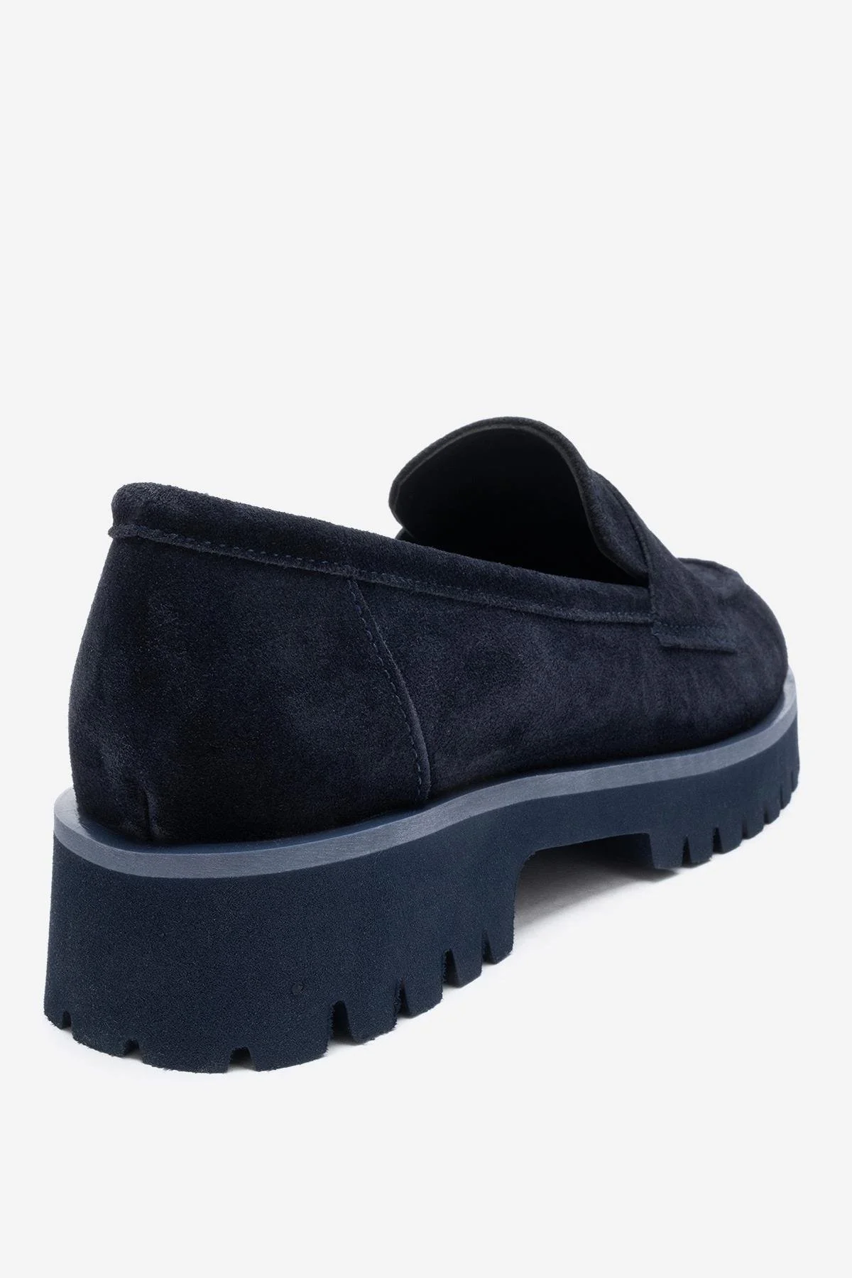 VIONEL - Navy Genuine Leather Loafer (Women) - Image 5