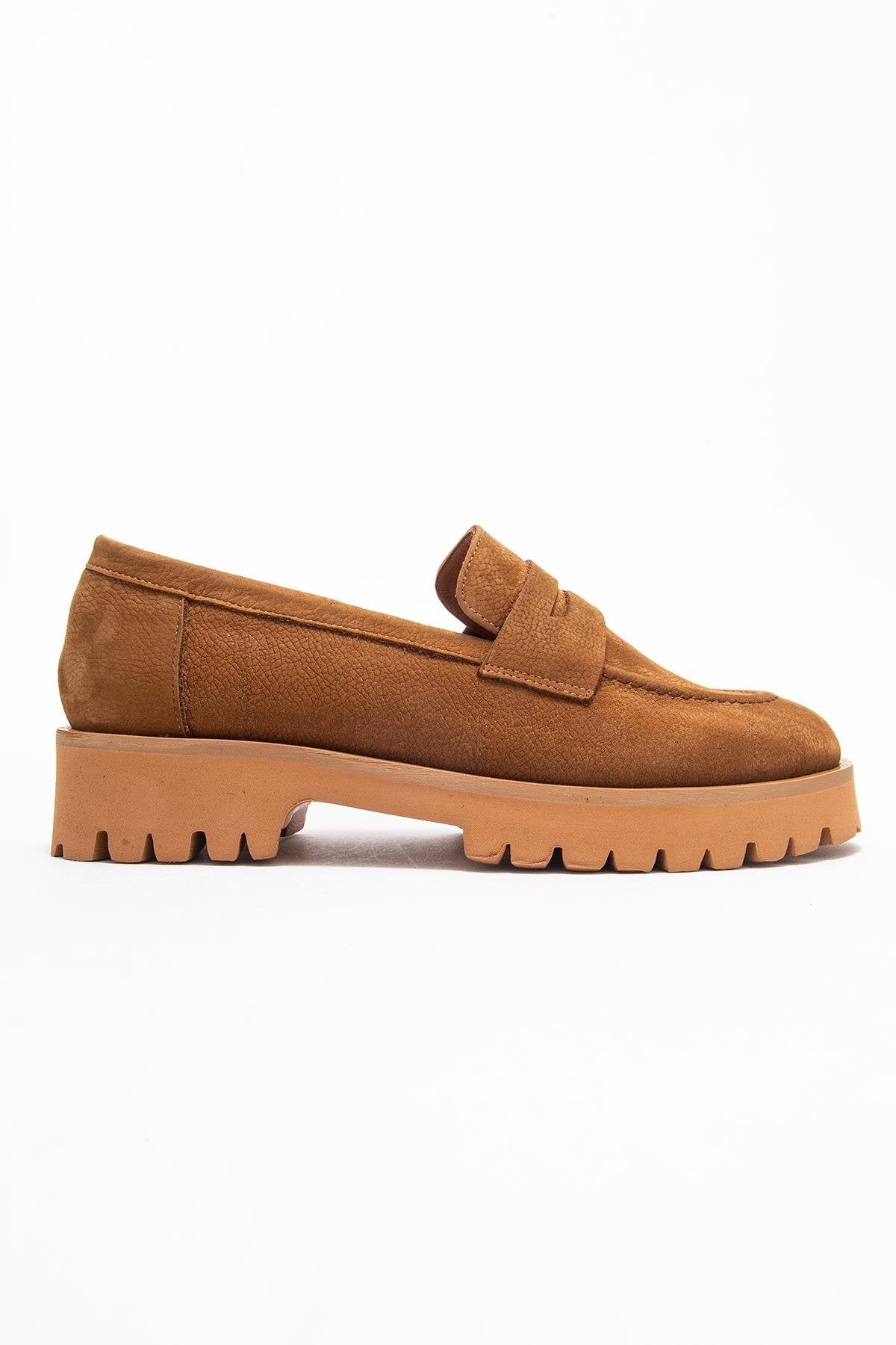 Vionel - Tan Nubuck Genuine Leather Loafer (Women) - Image 6