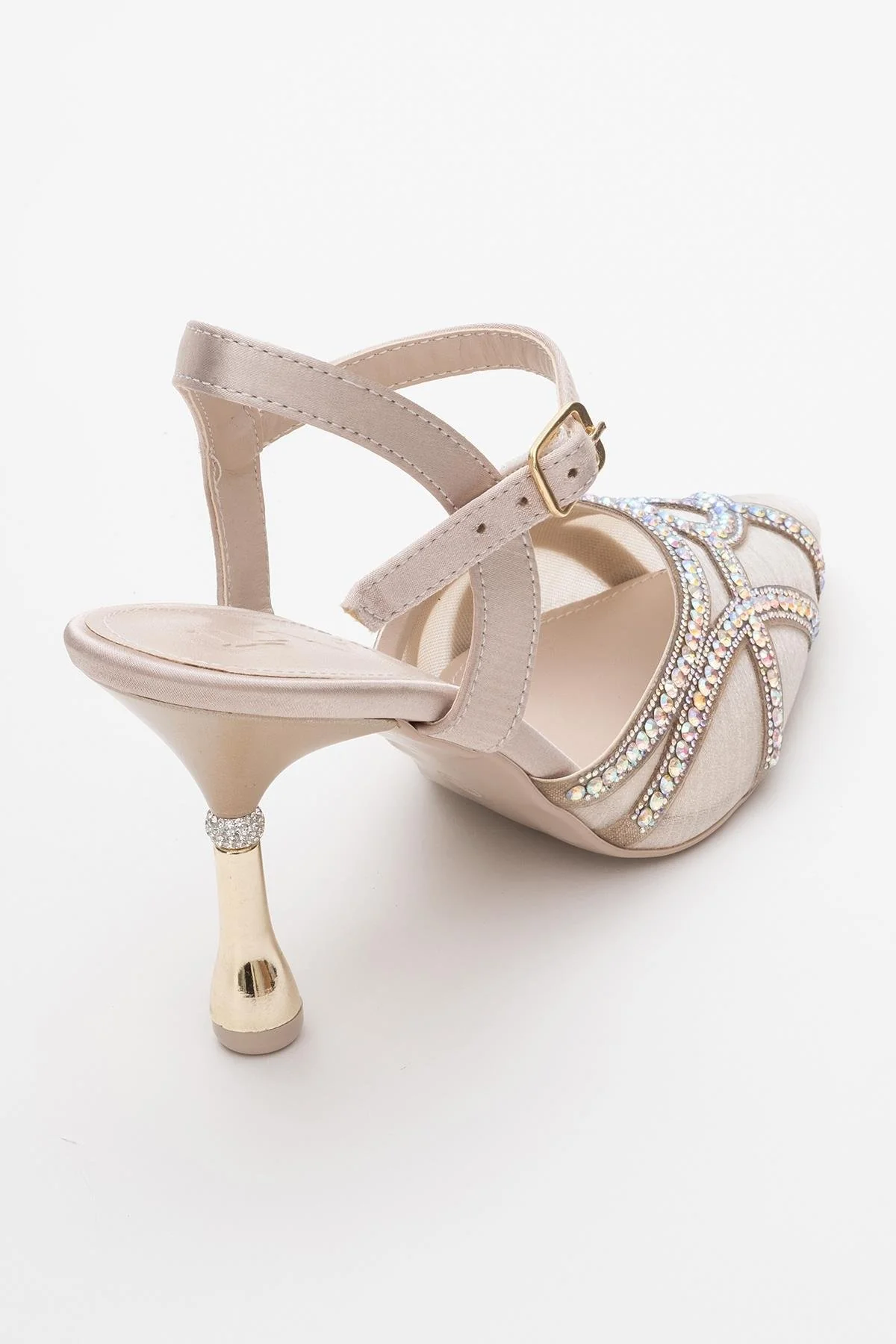 Volby - Beige Embellished Evening Shoe (Women) - Image 5