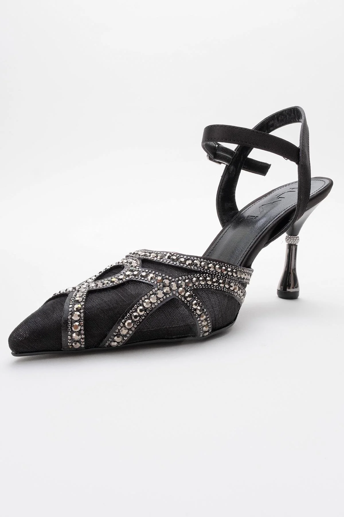 Volby - Black Embellished Evening Shoe (Women) - Image 4