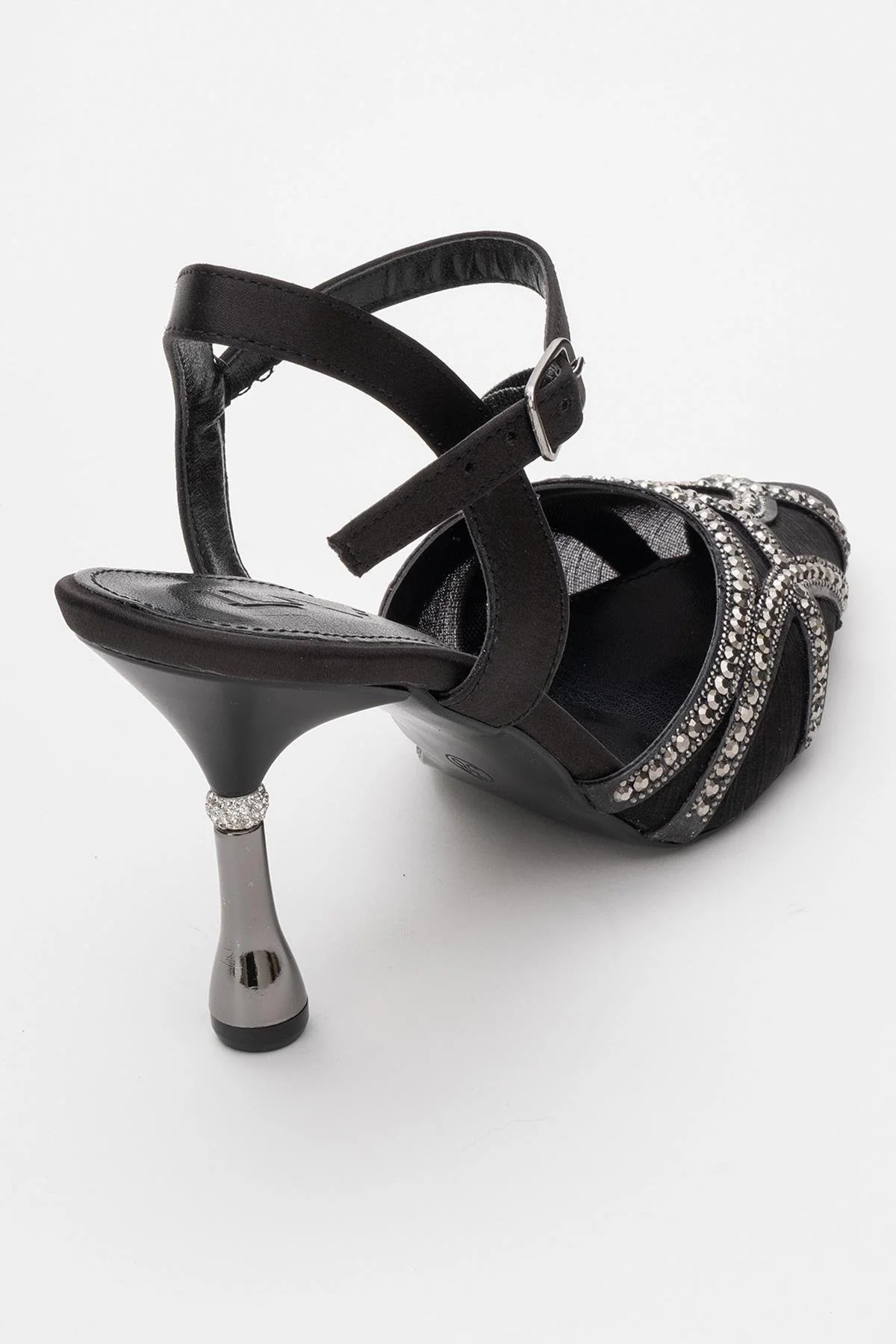 Volby - Black Embellished Evening Shoe (Women) - Image 5