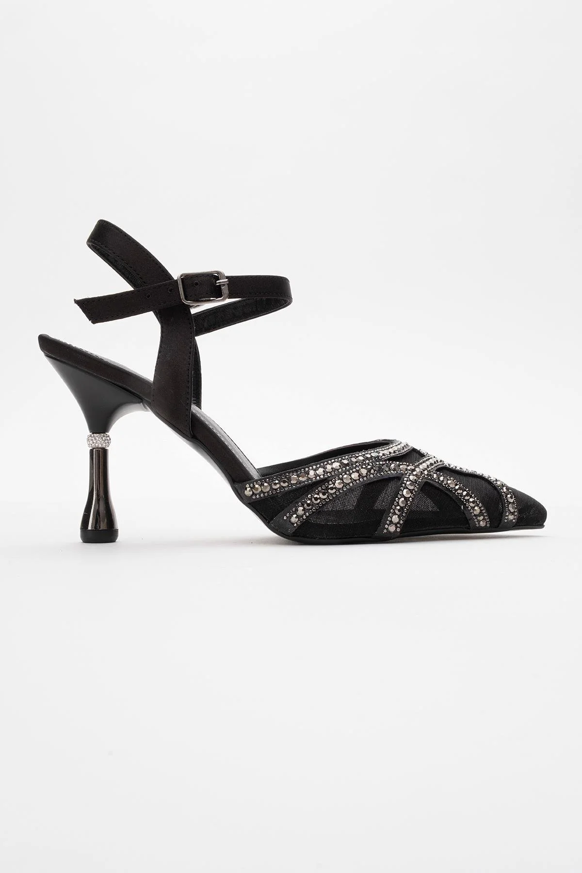 Volby - Black Embellished Evening Shoe (Women) - Image 6