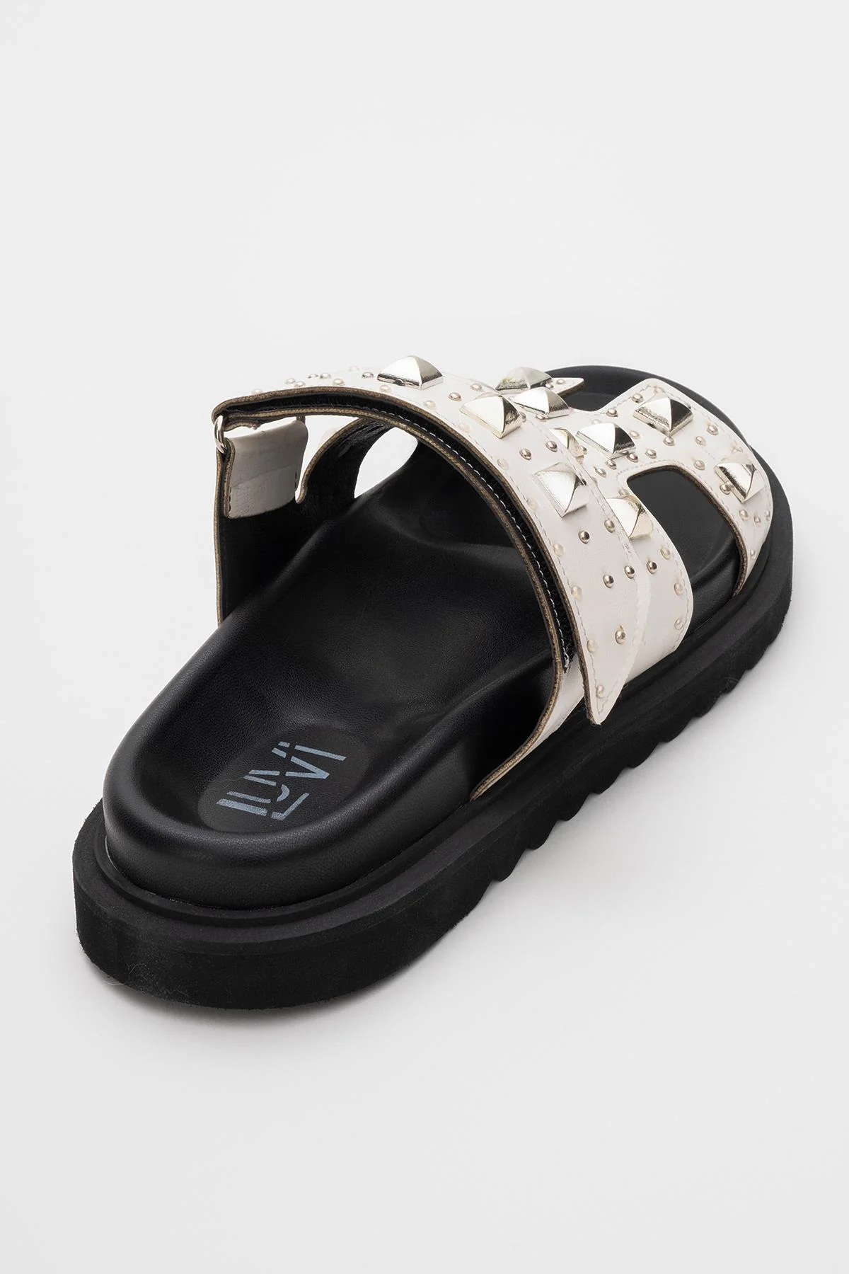 VOYAGE White Studded Slide Sandal (Women) - Image 5