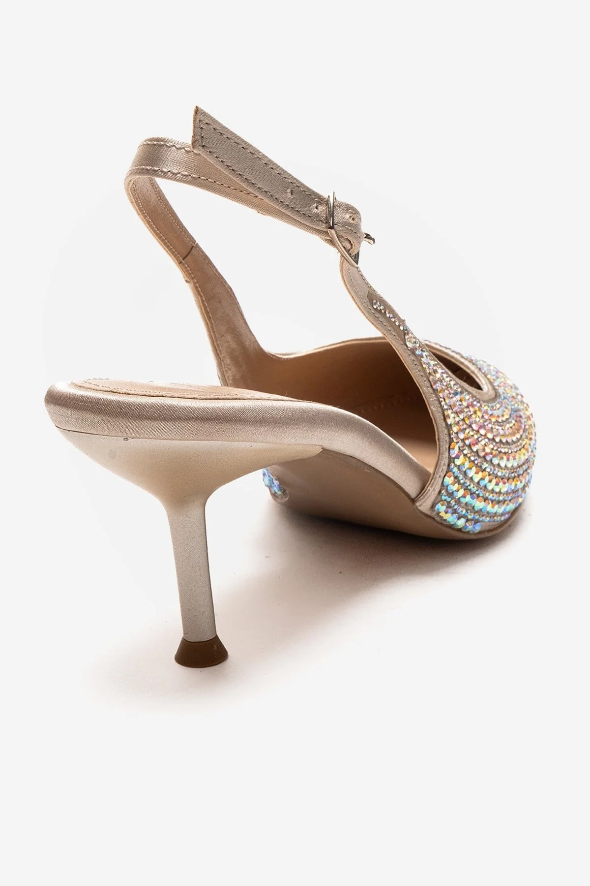 Yasmina - Nude Stone Embellished Stiletto Pump (Women) - Image 5