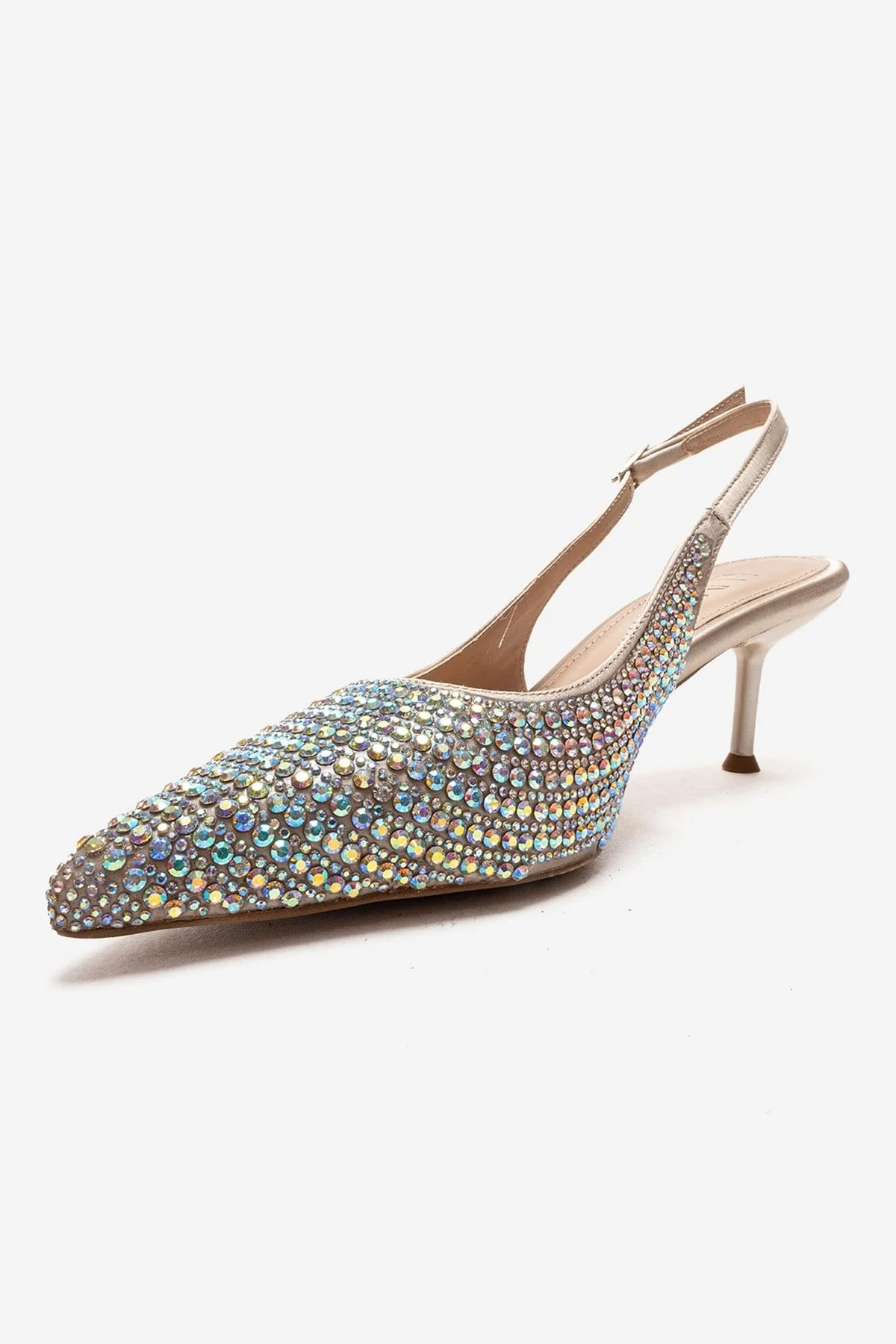 Yasmina - Nude Stone Embellished Stiletto Pump (Women) - Image 6