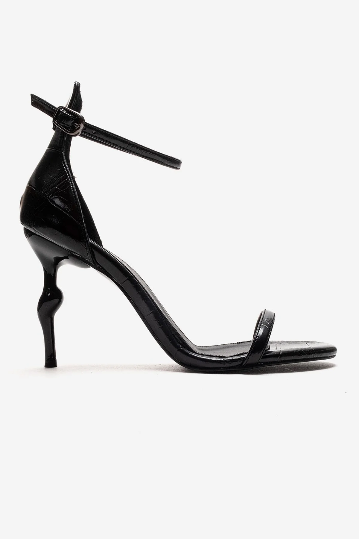 Yelena - Black Patent Thin Strap Stiletto Pump (Women) - Image 4