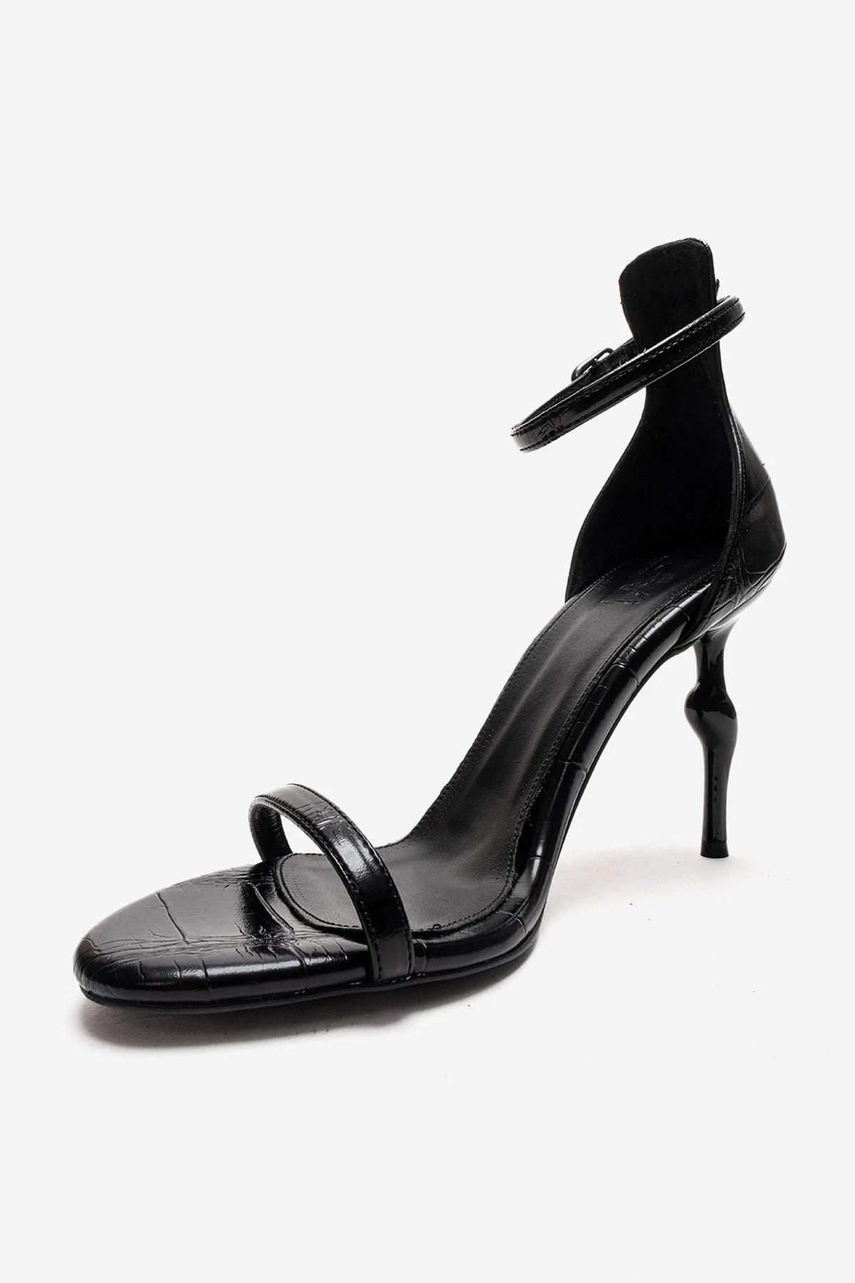 Yelena - Black Patent Thin Strap Stiletto Pump (Women) - Image 6