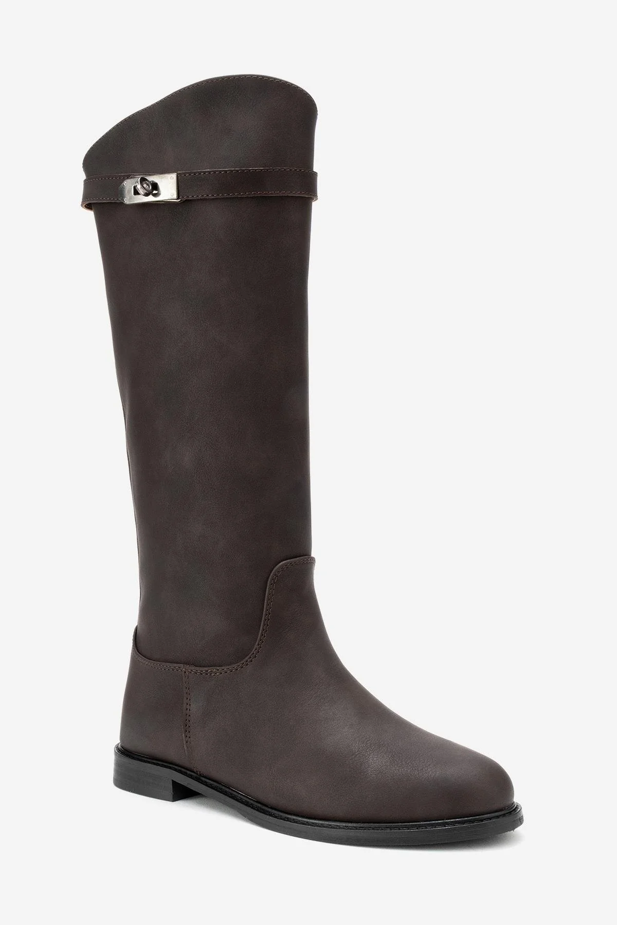 Yoko - Brown Nubuck Riding Boot (women) - Image 3
